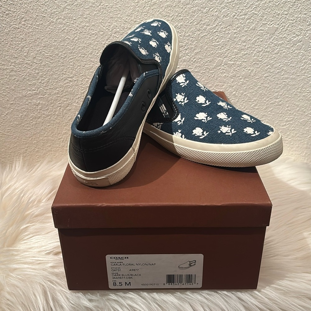 Coach Carla Floral Nylon/Nap Loafers